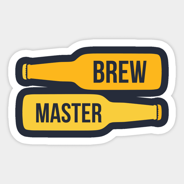 Brew Master Head Brewer Home Brewer Sticker by PodDesignShop